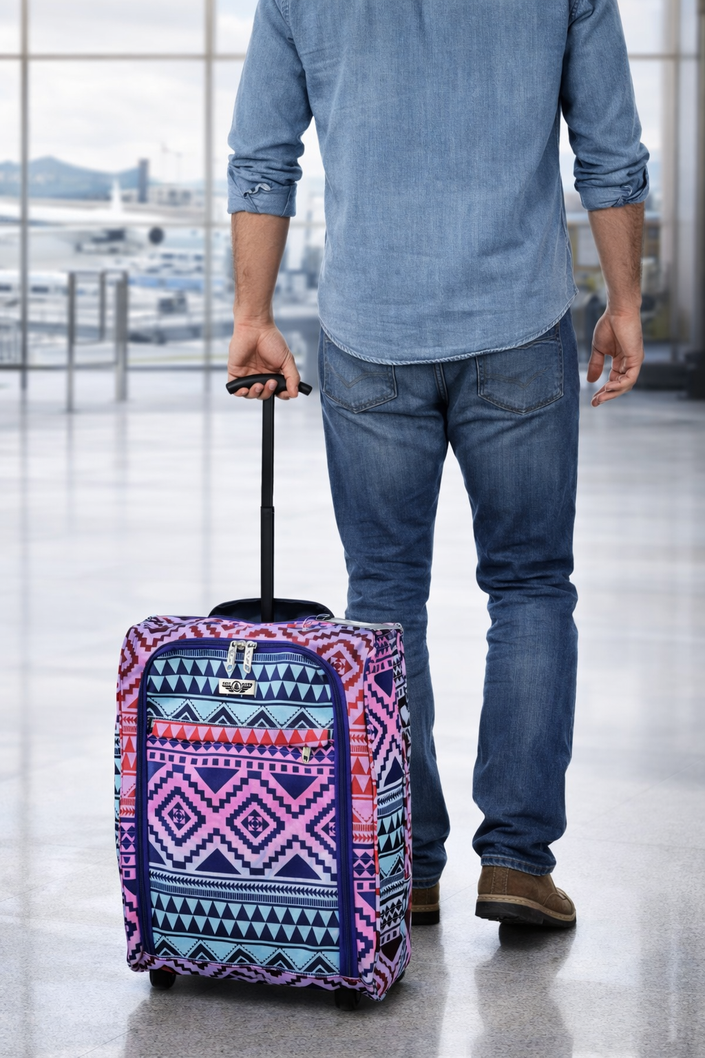 Cabin Approved Lightweight Travel Bag Suitcase with Wheels